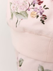Laura Ashley Light Pink Fairthorne Frill Top and Shorts Sweat Set - Image 7 of 11