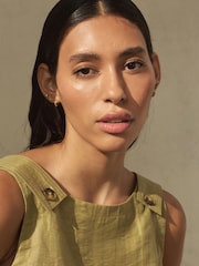 Gold Tone Gold Tone Waterproof Stainless Steel Celestial Earrings 3 Pack - Image 2 of 5