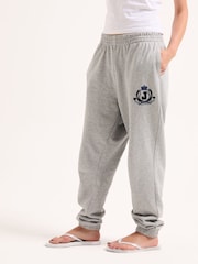 Juicy Couture Grey Vista Crest Cuffed Loopback Joggers - Image 1 of 6