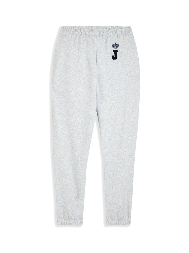 Juicy Couture Grey Vista Crest Cuffed Loopback Joggers - Image 6 of 6 Juicy Couture Grey Vista Crest Cuffed Loopback Joggers - Image 6 of 6