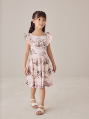 Трикотажное платье с оборками Laura Ashley - Изображение 1 12