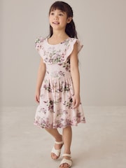 Трикотажное платье с оборками Laura Ashley - Изображение 2 12