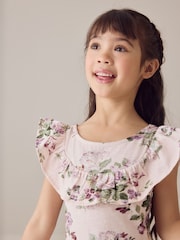 Трикотажное платье с оборками Laura Ashley - Изображение 5 12