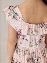 Трикотажное платье с оборками Laura Ashley - Изображение 7 12
