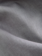 Blue Relaxed Fit Linen Cotton Blend Trousers With Elasticated Waist - Image 4 of 4