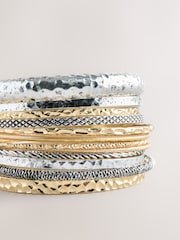 Gold/Silver Tone Mixed Metal Bangle Pack - Image 4 of 5