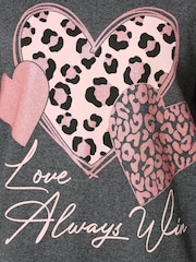 Yours Curve Grey Graphic Sweatshirt - Image 4 of 5