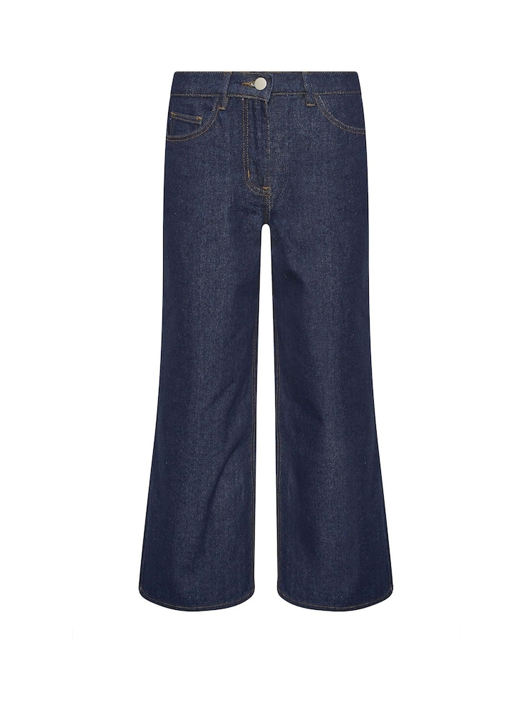 PixieGirl Petite Blue Wide Leg Stretch Waist Jeans - Image 5 of 5 PixieGirl Petite Blue Wide Leg Stretch Waist Jeans - Image 5 of 5
