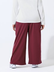Yours Curve Red Limited Tape Trousers - Image 3 of 5