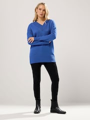 Long Tall Sally Blue V-Neck Jumper - Image 2 of 5