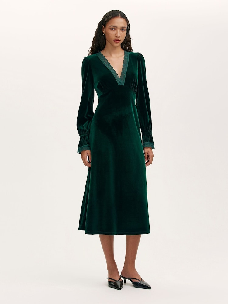 Finery Green Louise Dress - Image 1 of 4 Finery Green Louise Dress - Image 1 of 4