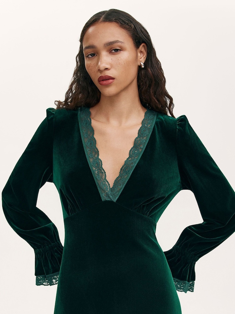 Finery Green Louise Dress - Image 4 of 4 Finery Green Louise Dress - Image 4 of 4