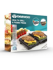 Daewoo Stainless Steel 180 Degree Mini Panini Press - Image 1 of 7