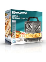 Daewoo Stainless Steel Deep Fill Sandwich Maker - Image 1 of 4