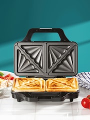 Daewoo Stainless Steel Deep Fill Sandwich Maker - Image 2 of 4