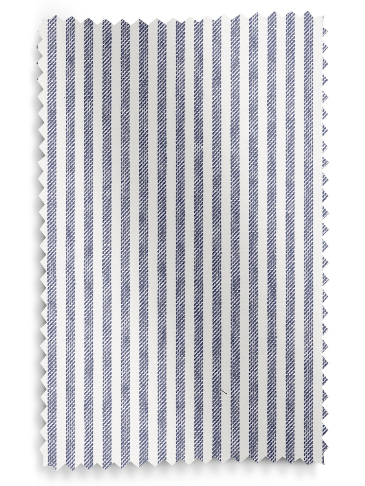 Blue Stitch Stripe Made to Measure Curtains - Image 9 of 9
