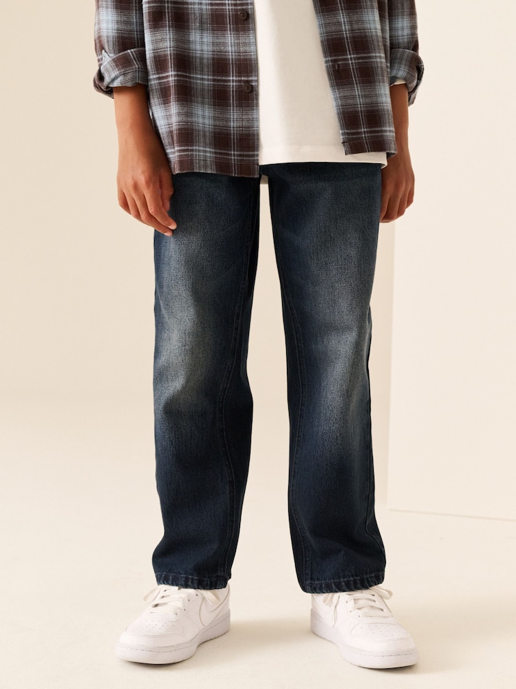 Denim Dark Blue Loose Fit Authentic Jeans (3-16yrs) - Image 1 of 4