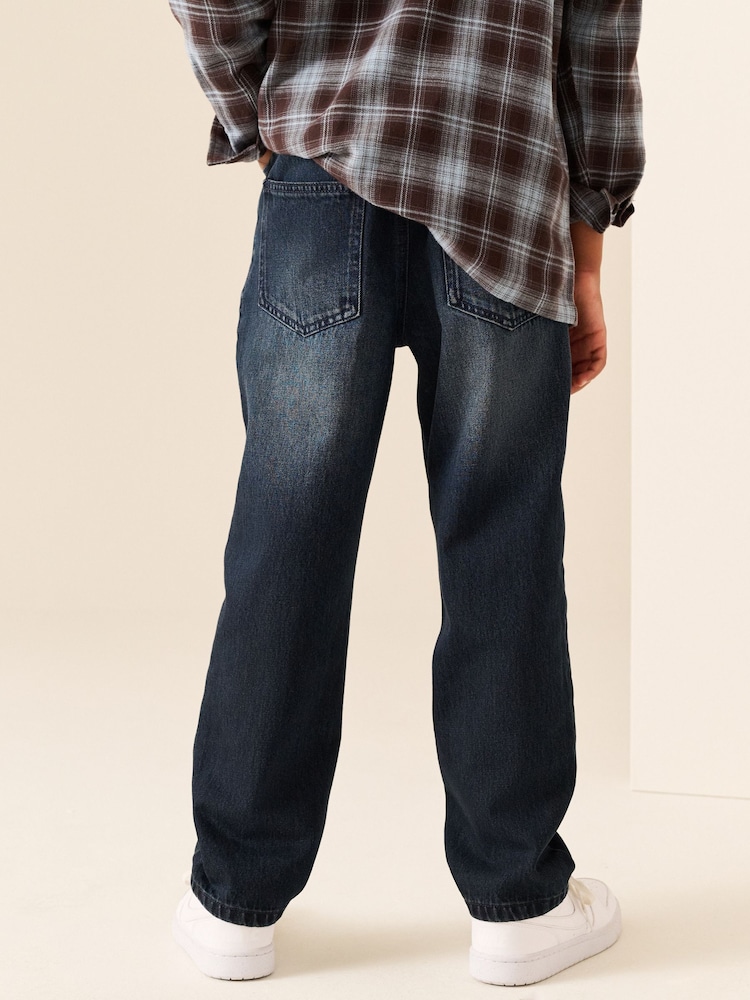 Denim Dark Blue Loose Fit Authentic Jeans (3-16yrs) - Image 2 of 4
