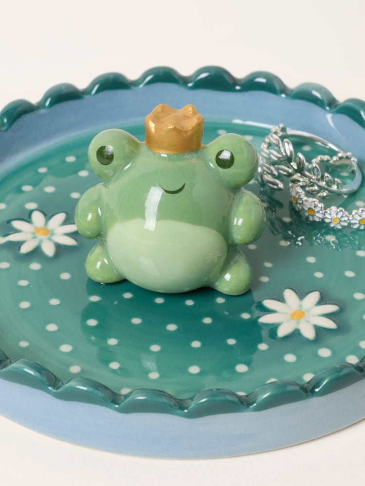 FatFace Green Frog Jewellery Trinket Dish - Image 2 of 2