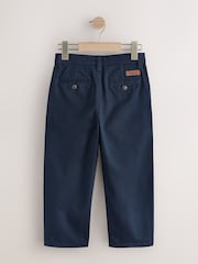 Navy Wide Chino Trousers (3-16yrs) - Image 2 of 4