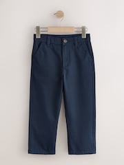 Navy Wide Chino Trousers (3-16yrs) - Image 6 of 9