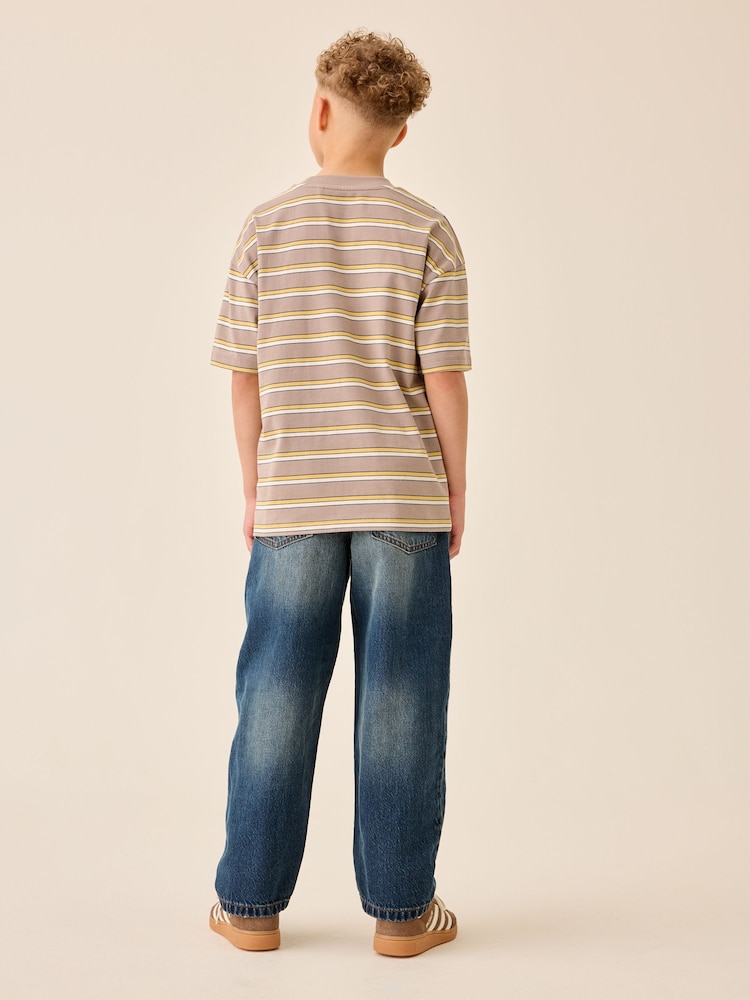 Denimblau im Vintage-Stil - Baggy Tapered Denim Jeans (3-16yrs) - Bild 2 von 3