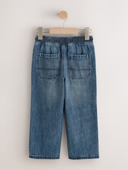 Blue Denim Wide Fit Pull On Jeans (3-16yrs) - Image 2 of 4