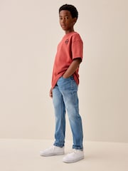 Blue Denim Regular Fit Stretch Jeans (3-16yrs) - Image 1 of 8