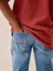 Blue Denim Regular Fit Stretch Jeans (3-16yrs) - Image 4 of 8