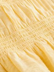 Laura Ashley Yellow Shirred Blouse - Image 5 of 6