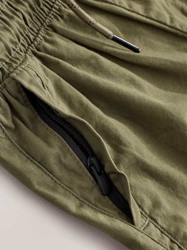 Khaki Green Superwide Parachute Trousers (3-16yrs) - Image 9 of 9