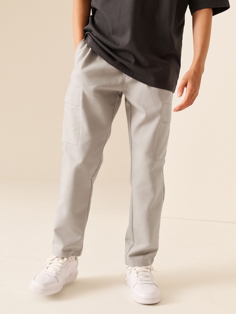 Ecru Slim Tapered Utility Cargo Trousers (3-16yrs) - Image 1 of 8