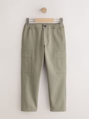 Khaki Green Slim Tapered Utility Cargo Trousers (3-16yrs) - Image 1 of 4