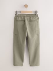 Khaki Green Slim Tapered Utility Cargo Trousers (3-16yrs) - Image 2 of 4