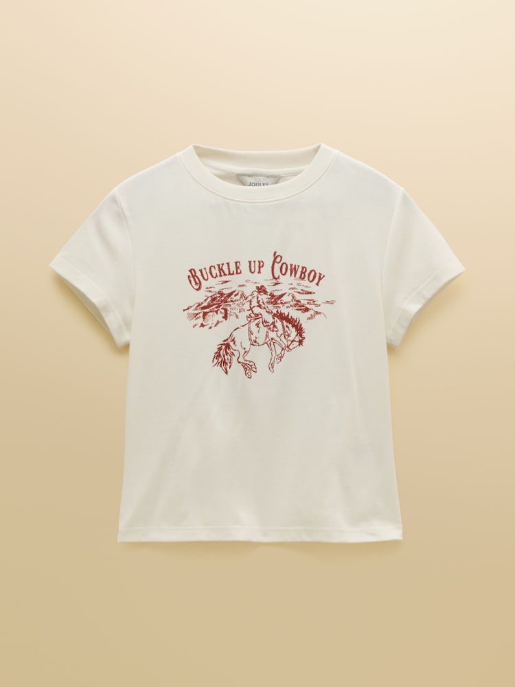 Joules Cowboy Fitted Cotton-Rich T-Shirt - Image 6 of 6 Joules Cowboy Fitted Cotton-Rich T-Shirt - Image 6 of 6