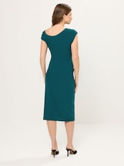 Star by Julien MacDonald Green Draped Dress - Image 3 of 5