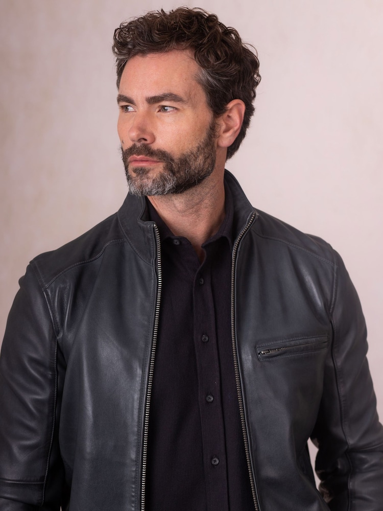 Lakeland Leather Blue Penton Jacket - Image 2 of 7 Lakeland Leather Blue Penton Jacket - Image 2 of 7