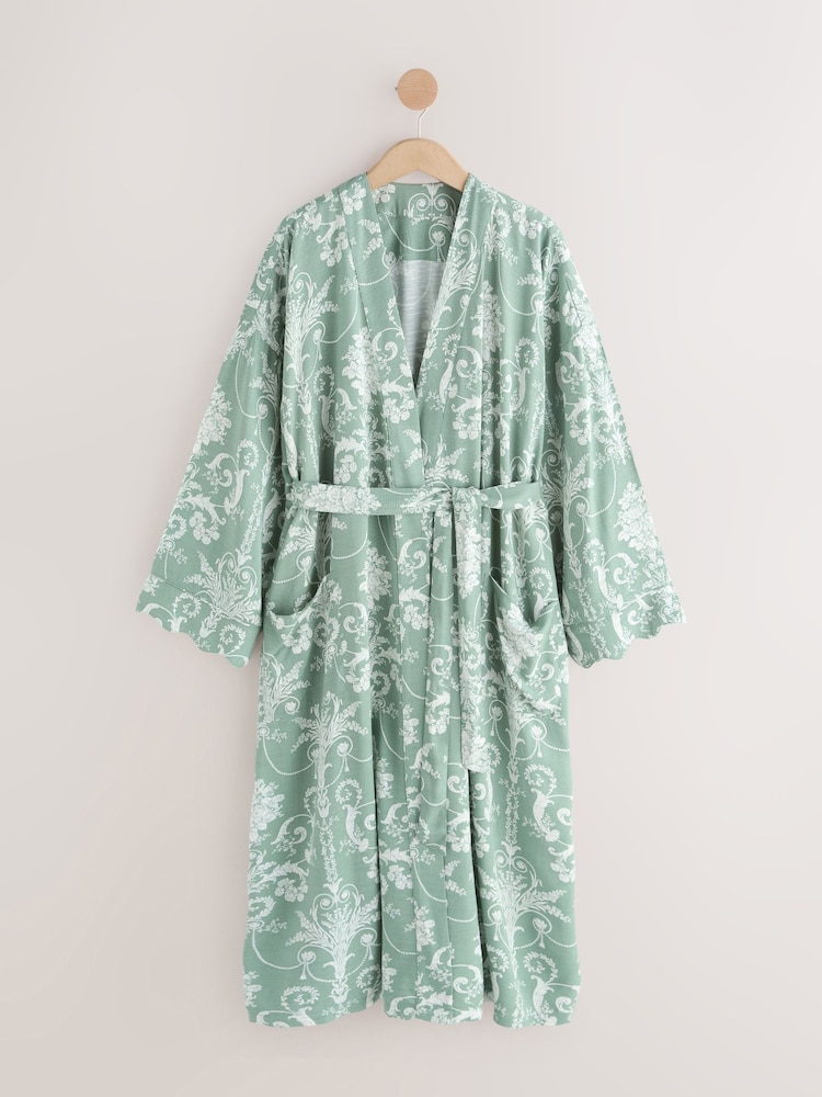 Laura Ashley Green Josette Dressing Robes - Image 1 of 3
