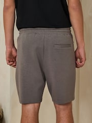 Light Brown Jersey Zip Shorts - Image 3 of 5