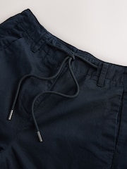 Navy Cargo Cotton Balloon Leg Trousers - Image 9 of 11