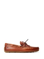 Base London Washed Tan Brown Brooks Slip On Loafers - Image 1 of 4