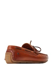 Base London Washed Tan Brown Brooks Slip On Loafers - Image 4 of 4