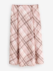 Laura Ashley Pink/Brown Check Co-ord Skirt - Image 6 of 8