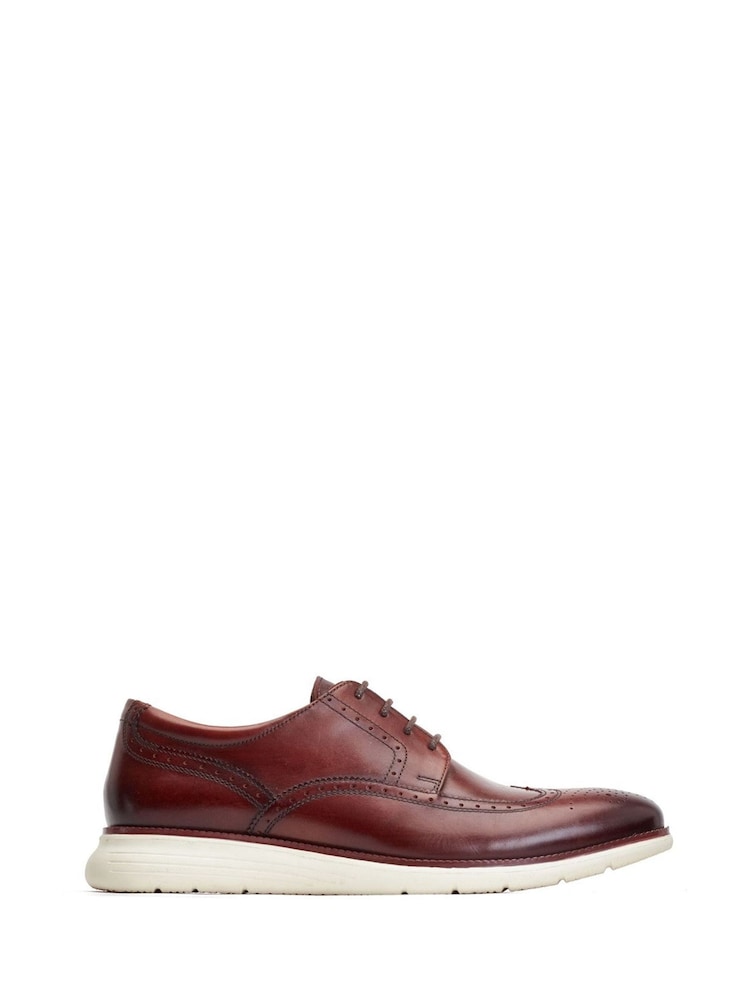 Base London Brown Flight Lace Up Brogue Shoes - Image 1 of 5 Base London Brown Flight Lace Up Brogue Shoes - Image 1 of 5