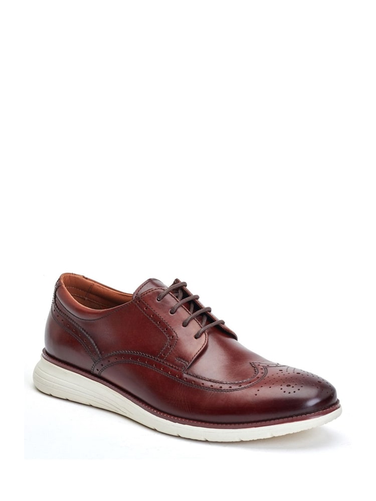 Base London Brown Flight Lace Up Brogue Shoes - Image 2 of 5 Base London Brown Flight Lace Up Brogue Shoes - Image 2 of 5