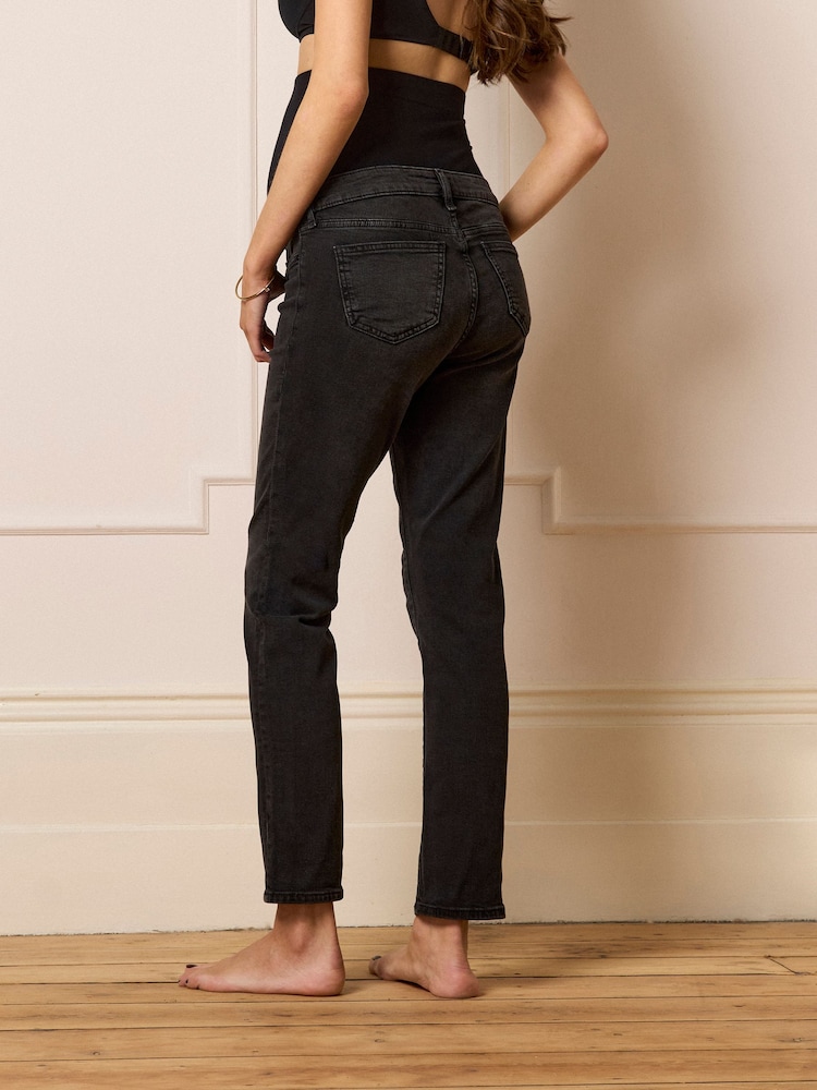 Seraphine Black Premium Overbump Maternity Slim-Fit Jeans - Image 6 of 6 Seraphine Black Premium Overbump Maternity Slim-Fit Jeans - Image 6 of 6