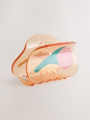 粉色 - Flower Claw 髮夾 - 圖片 1，共 3