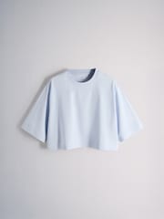 The Set 3 Pack Essentials Boxy T-Shirt and Short Pyjamas Set Blue - Image 2 of 9