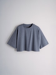 The Set 3 Pack Essentials Boxy T-Shirt and Short Pyjamas Set Blue - Image 6 of 9