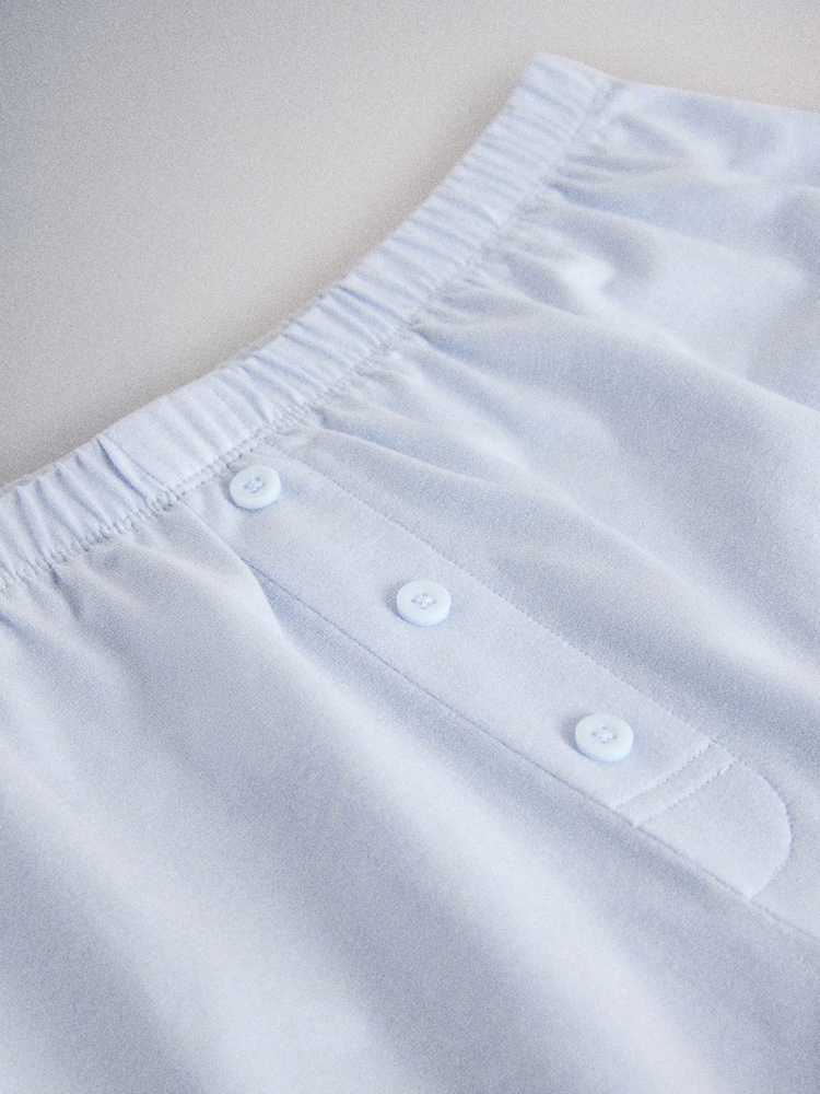 The Set 3 Pack Essentials Boxy T-Shirt and Short Pyjamas Set Blue - Image 9 of 9 The Set 3 Pack Essentials Boxy T-Shirt and Short Pyjamas Set Blue - Image 9 of 9